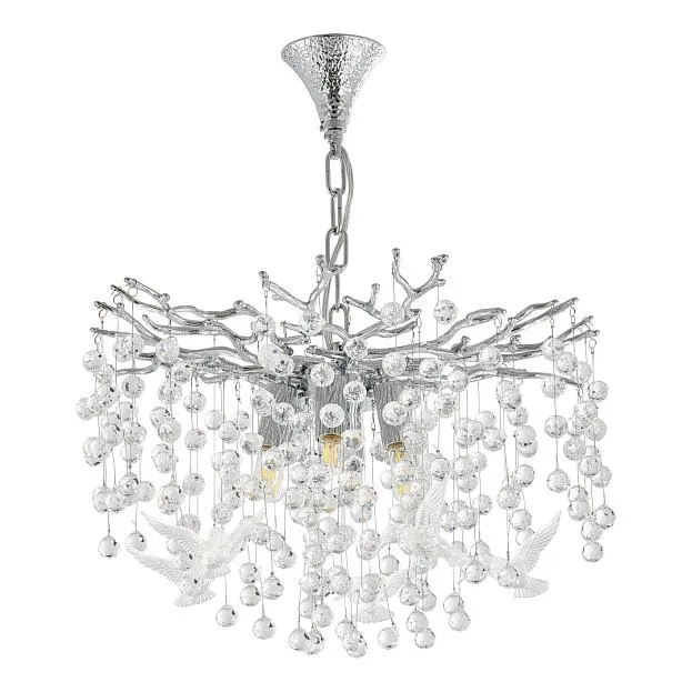 Люстра Arte Milano 230115.480.6.E14.F2 CR BRD-Clear Веточка