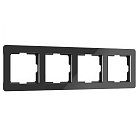 Рамка на 4 поста Werkel W0042708 Acrylic (черный) a062133