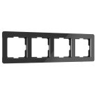 Рамка на 4 поста Werkel W0042708 Acrylic (черный) a062133