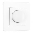 Комплект - диммер 500W с рамкой однопостовой белый пластик Arte Milano SET16-1-48-1 white