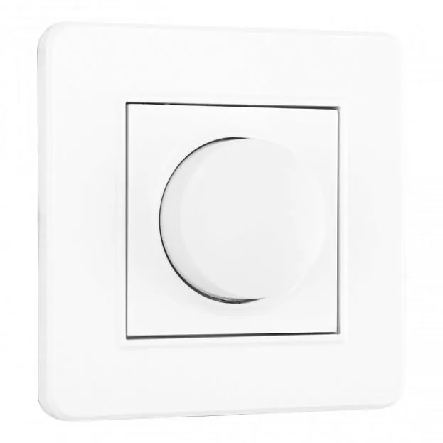 Комплект - диммер 500W с рамкой однопостовой белый пластик Arte Milano SET16-1-48-1 white Комплект - диммер 500W с рамкой однопостовой белый пластик Arte Milano SET16-1-48-1 white