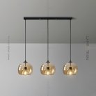Готовая комбинация светильников FOCUS TRIO Цвет Янтарь. Планка Lampatron 6051-16151