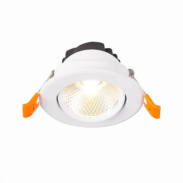 Светильник встраиваемый Белый LED 1*8W 3000K 640Lm Ra80 36° IP20 D86xH50 220-240V ST Luce ST211.538.08.36 Встраиваемые светильники