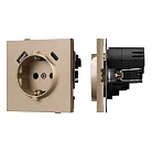 Механизм розетки с USB зарядкой SCT-TENDO-MUAC-PL-GD (230V, 16A) (Arlight, Песочный) 054089