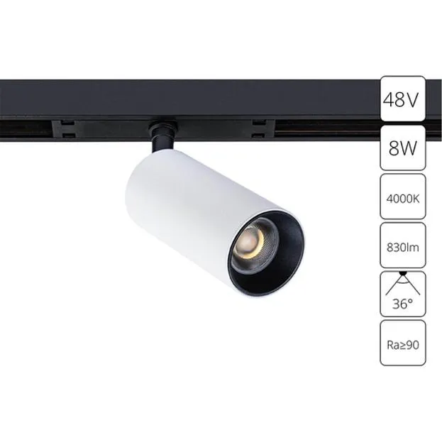 Трековый светильник магнитный 48V Arte Lamp Optima A7260PL-1WH