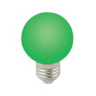 Лампочка светодиодная Volpe LED-G60-3W/GREEN/E27/FR/С