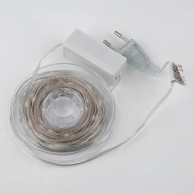 Гирлянда Uniel ULD-S1000-100/DTA WARM WHITE IP20 DEW BAND