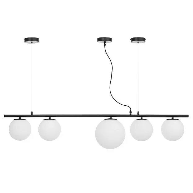 Подвесной светильник Lumina Deco LDP 6012-5 BK+WT Baristica Подвесной светильник Lumina Deco LDP 6012-5 BK+WT Baristica