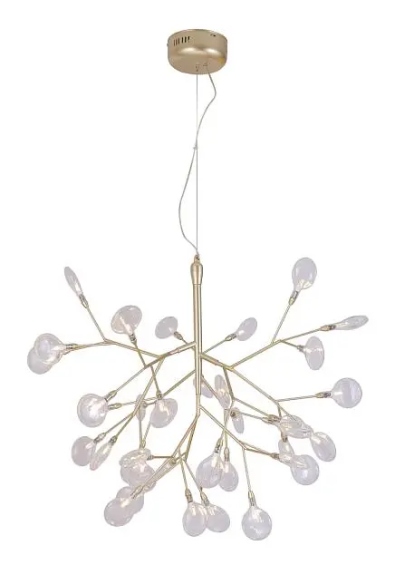 Светильник подвесной Crystal Lux EVITA SP36 GOLD/TRANSPARENT 1692/236 Светильник подвесной Crystal Lux EVITA SP36 GOLD/TRANSPARENT 1692/236