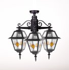 Потолочный светильник уличный Oasis Light 91170A/3 lgY Bl FARO lead GLASS