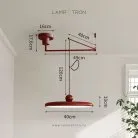 Подвесной светильник DENVER Красный + Красный Lampatron denver-red-red 8177-22378