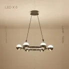 Кольцевые люстры и светильники BARCELONA 6 ламп Lampatron barcelona-6 6677-18244