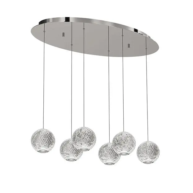 Подвесной светильник Delight Collection MD20001012-6A chrome Elliot Diamante Подвесной светильник Delight Collection MD20001012-6A chrome Elliot Diamante