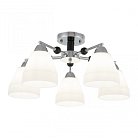 Люстра потолочная с плафонами Arte Milano 325119/5 CR+BK Amalfi Napoli