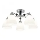 Люстра потолочная с плафонами Arte Milano 325119/5 CR+BK Amalfi Napoli