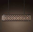 Подвесная люстра RH Spencer Rectangular Chandelier 120 ImperiumLoft 74920-22 40.321-0
