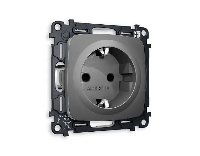 Комплект механизма электрической розетки Ambrella Volt MO657010 QUANT Комплект механизма электрической розетки Ambrella Volt MO657010 QUANT