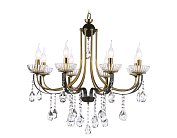 Подвесная люстра Ambrella light TR4953/8 BK/GD/CL