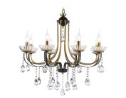 Подвесная люстра Ambrella light TR4953/8 BK/GD/CL