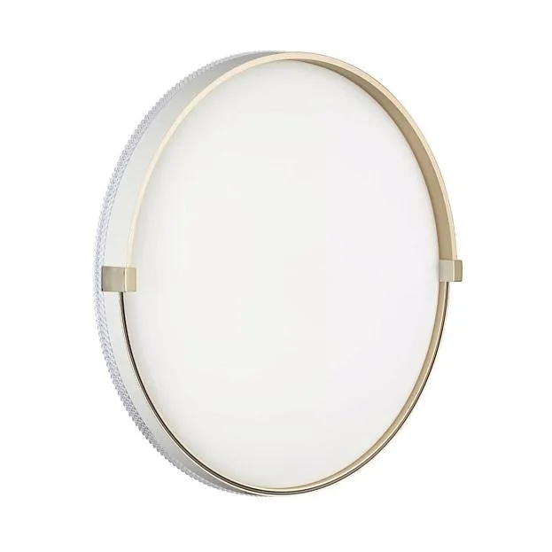 Светильник пластик/золотой LED 76Вт 3000/4000/6000К D490 IP43 CCT Sonex 7646/ELN OLIDI WHITE