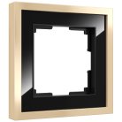 Рамка на 1 пост Werkel W0012852 Baguette (черный/латунь) a060239