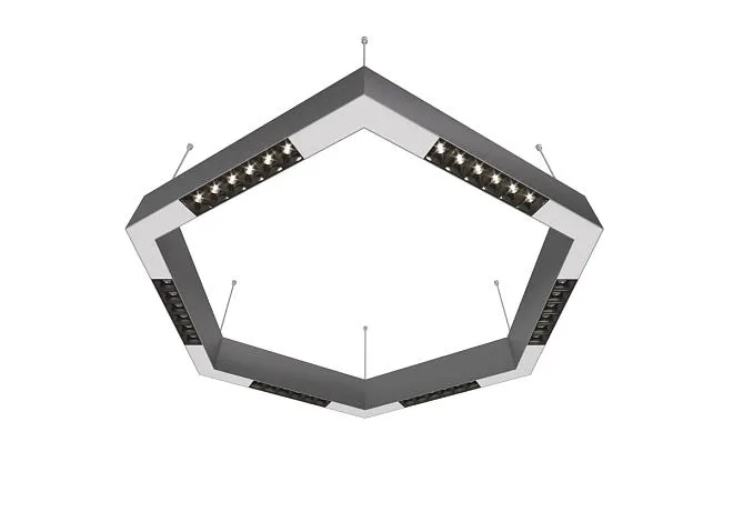 Подвесной светодиодный светильник 0,7м 36Вт 34° Donolux dl18515s111а36.34.700bw Eye-hex Подвесной светодиодный светильник 0,7м 36Вт 34° Donolux dl18515s111а36.34.700bw Eye-hex