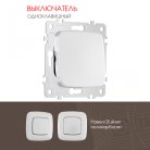 Выключатель одноклавишный, 10AX 250V Arte Milano 205.30-1.silver am