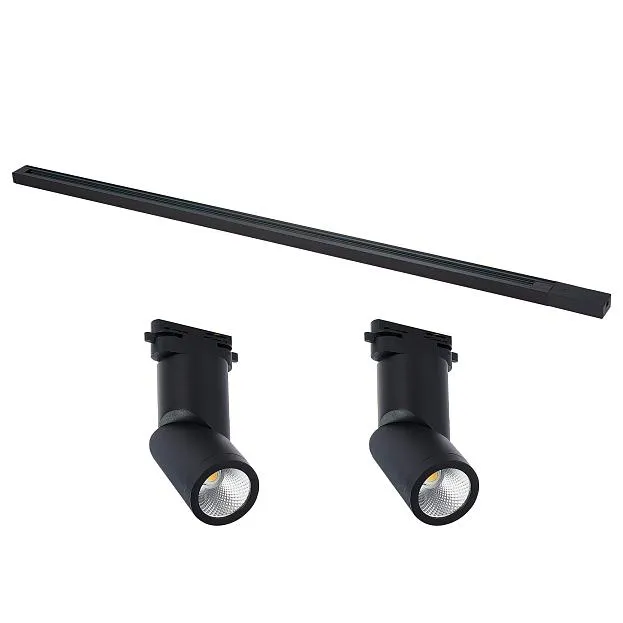 Комплект трековый однофазный, белый, 2 светильника, шинопровод 1м ST Luce ST2650.430.02 BASE