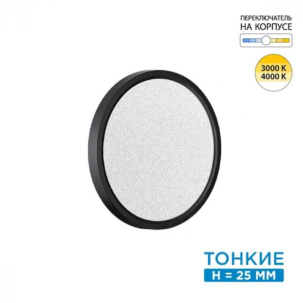 Настенно-потолочный светильник Sonex 7662/18L OMEGA BLACK
