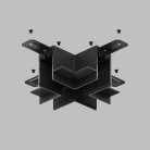 Коннектор X-образный Denkirs TR2114-BK SMART HIDE