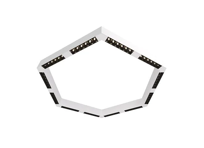 Накладной светодиодный светильник 0,9м 72Вт 34° Donolux dl18515с111w72.34.900bw Eye-hex Накладной светодиодный светильник 0,9м 72Вт 34° Donolux dl18515с111w72.34.900bw Eye-hex