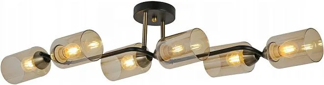 Потолочная люстра ILLUMICO IL8148-6COU-79 BK BR Потолочная люстра ILLUMICO IL8148-6COU-79 BK BR