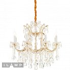 Светильник подвесной iLamp 6071-8 GD+CL Diamond