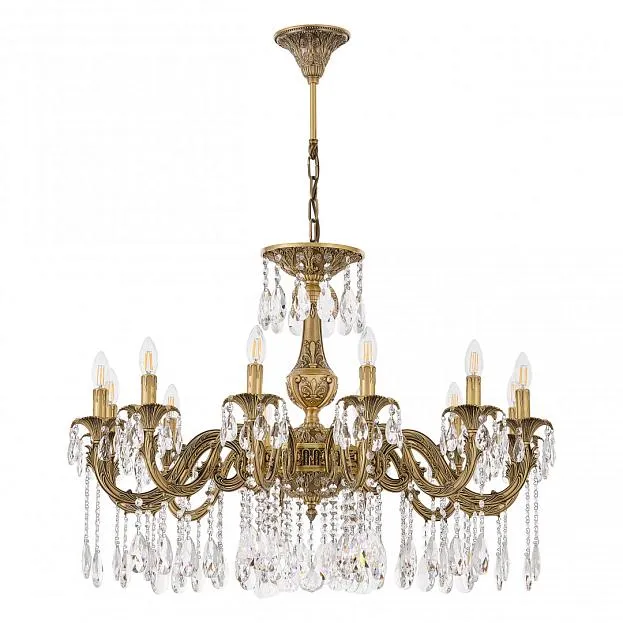 Люстра с хрустальными подвесками Bohemia Ivele Crystal AL79101/12/300 A FP