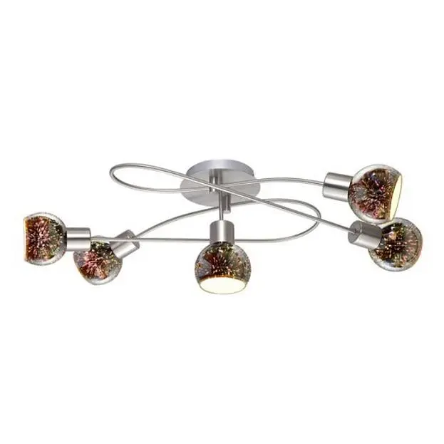 Потолочный светильник Arte Lamp A6125PL-5SS ILLUSIONE Потолочный светильник Arte Lamp A6125PL-5SS ILLUSIONE