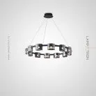 Кольцевые люстры и светильники JANICE 12 плафонов. Нейтральный свет Lampatron 8565-23828