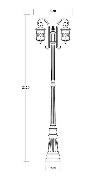 Наземный фонарь Oasis Light 15859A/18 Gb FRANKFURT