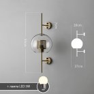 Бра CATCH WALL Плафон шар. Размер S. Цвет латунь. Lampatron catch-w-ball-brass-s 1127-311