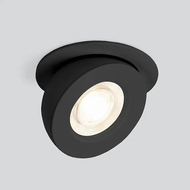 Встраиваемый светильник Elektrostandard 25080/LED черный Pruno a060942 Встраиваемый светильник Elektrostandard 25080/LED черный Pruno a060942