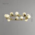 Кольцевые люстры и светильники MOSSEL 12 ламп Lampatron 6073-16275