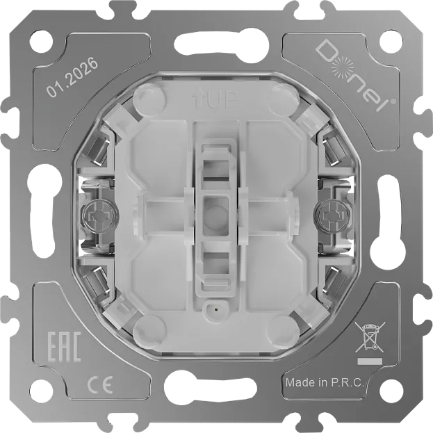 Механизм выключателя В1 (простого), быстрозажимные контакты 10 A 250 В~, Donel DO10100 D16