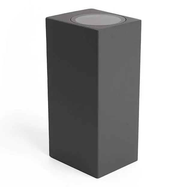 Светильник садово-парковый на стену 2*GU10 230V серый Feron 48327 DH051