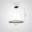 Кольцевые люстры и светильники OSMO Два кольца Combo S+M Lampatron 8667-24219