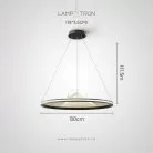 Кольцевые люстры и светильники OSMO Два кольца Combo S+M Lampatron 8667-24219