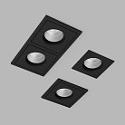 Встраиваемый светодиодный светильник Ledron BRUTAL SQ Black TRIAC