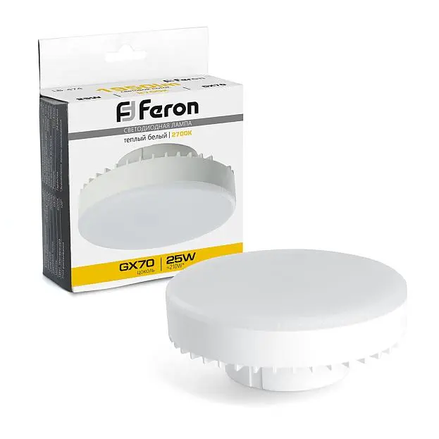 Лампа светодиодная LB-474 GX70 25W 2700K Feron 38268 Лампа светодиодная LB-474 GX70 25W 2700K Feron 38268