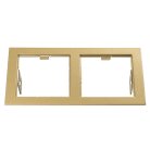 Рамка Lightstar 214523 DOMINO Double QUADRO MR16 ЗОЛОТО