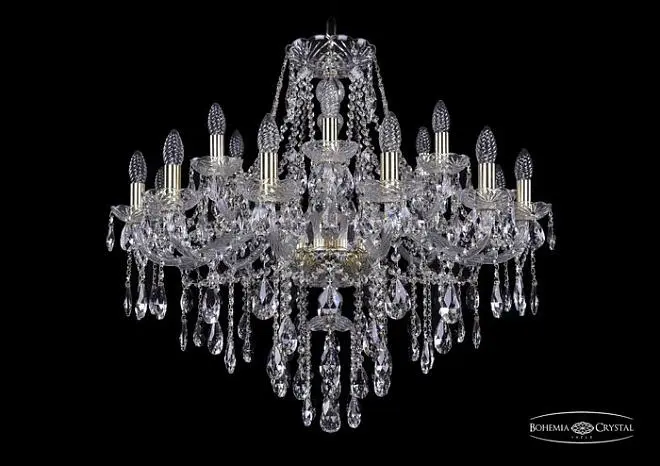 Люстра хрустальная Bohemia 1415/12+6/300 G Люстра хрустальная Bohemia 1415/12+6/300 G