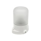 Светильник НББ 01-60-101 112х137х112мм, E27 max 60Вт, прямой керам. корпус, стекло, IP65, белый Feron 53164