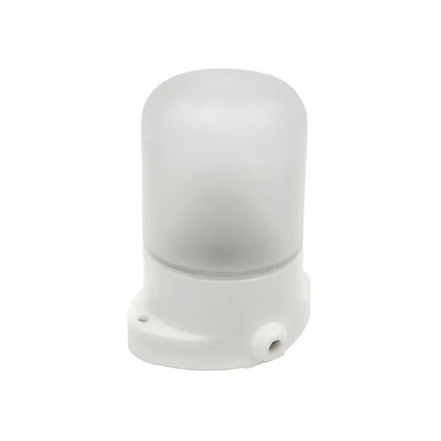 Светильник НББ 01-60-101 112х137х112мм, E27 max 60Вт, прямой керам. корпус, стекло, IP65, белый Feron 53164